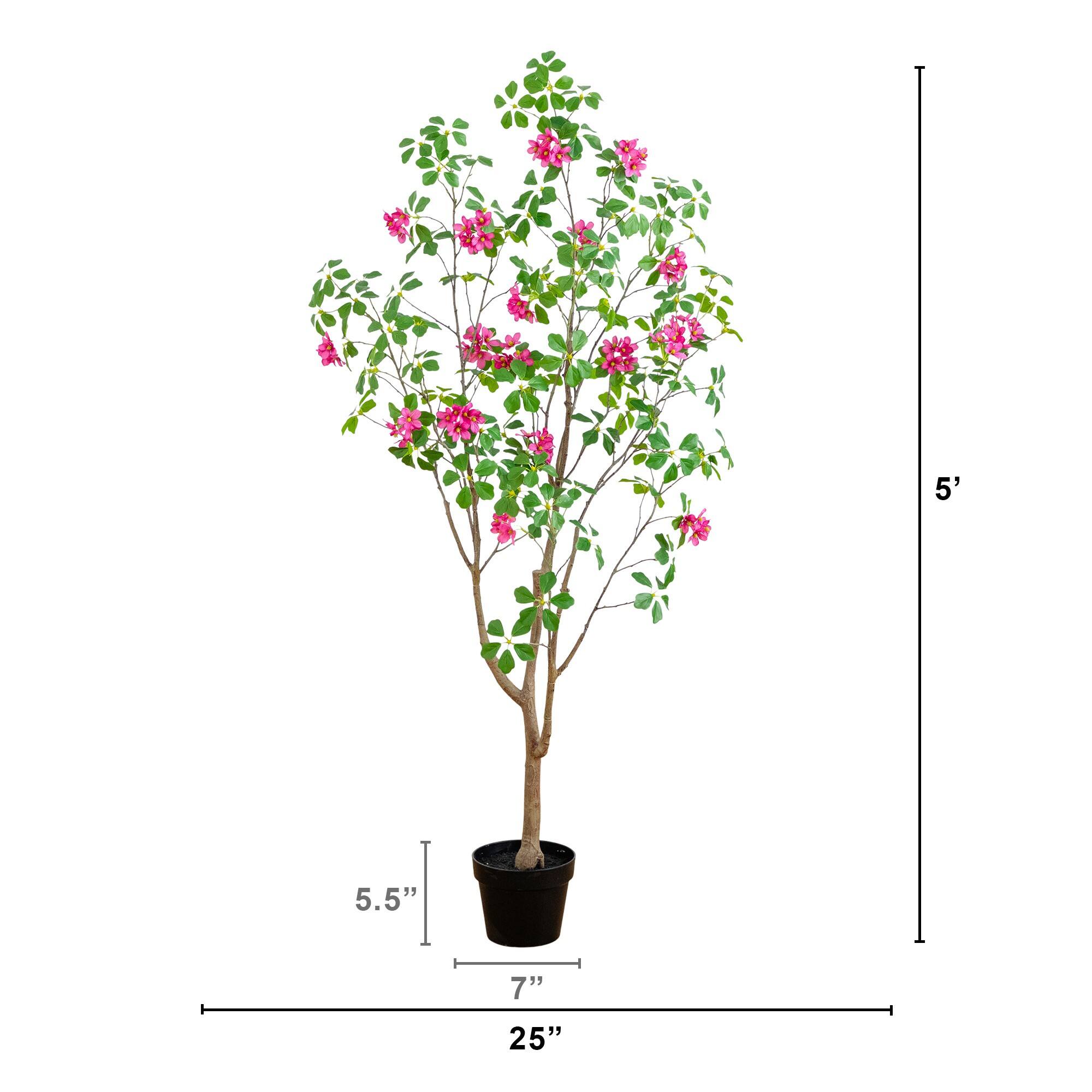 5ft. Artificial Dogwood Tree with Real Touch Leaves